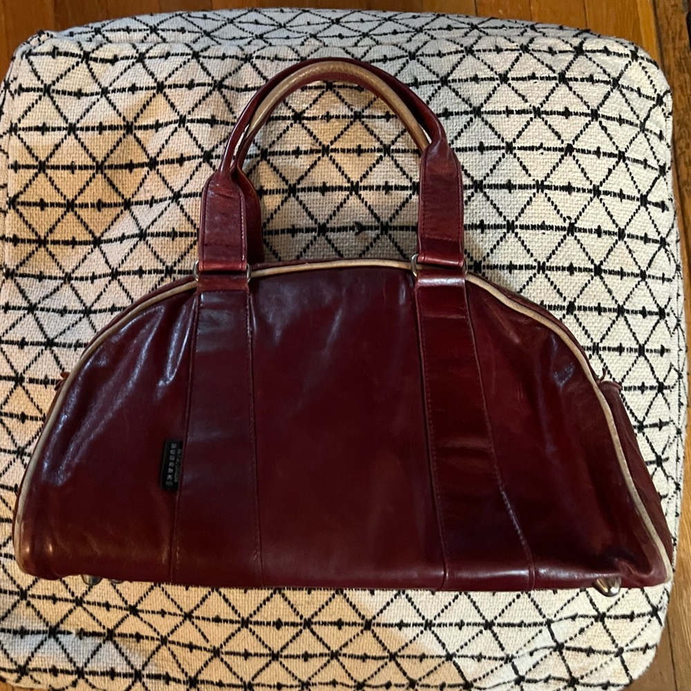 Vintage Rudsak Bowling Purse in Red Leather